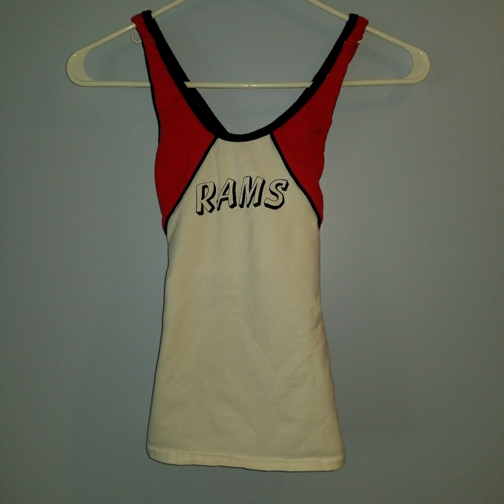 Rams Cheer shirt adult xxs not marked on tag